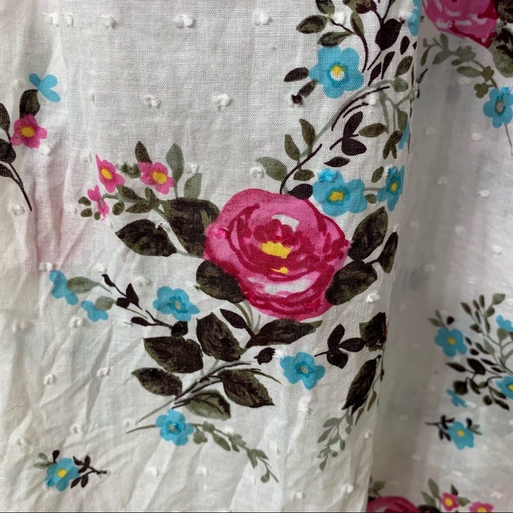 🌷3 for $25🌷City Triangles, US 11 (Juniors), White & Pink Floral Sleeveless Dress - Picture 4 of 7
